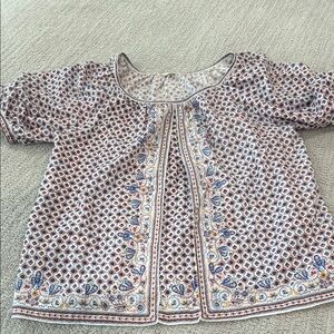 Max Studio Multicolor Patterned Top